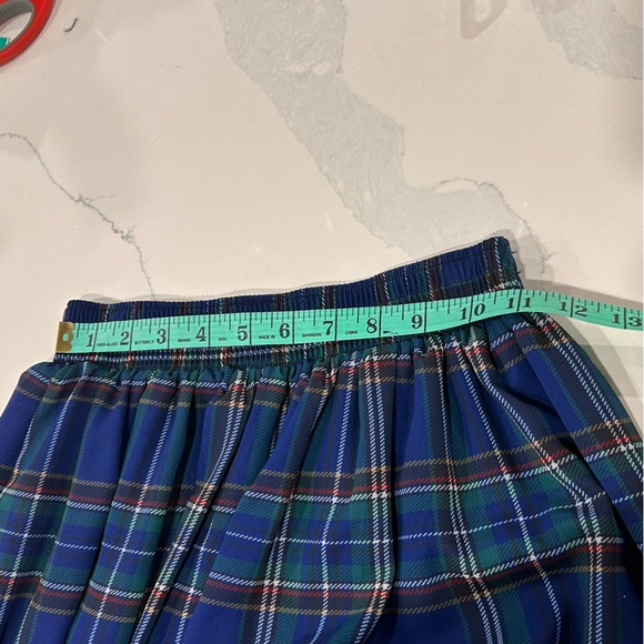 Plaid Chiffon Maxi Skirt - Picture 13 of 14